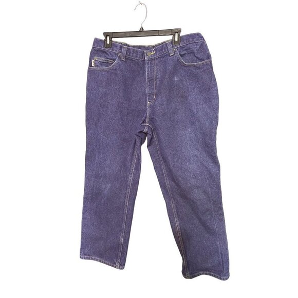 Carhartt Appolloni Blue Denim Relaxed Fit Straight Leg Men's Jeans Size 36 x 28 - Picture 1 of 9